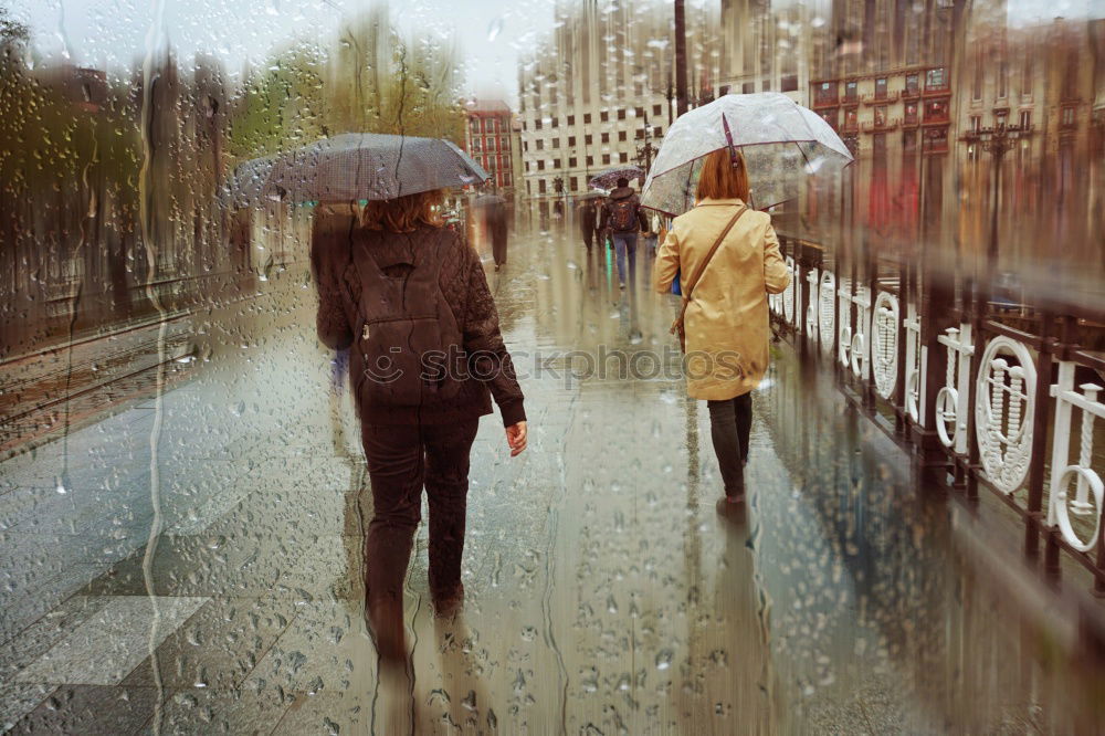 Similar – Rain in London Umbrella