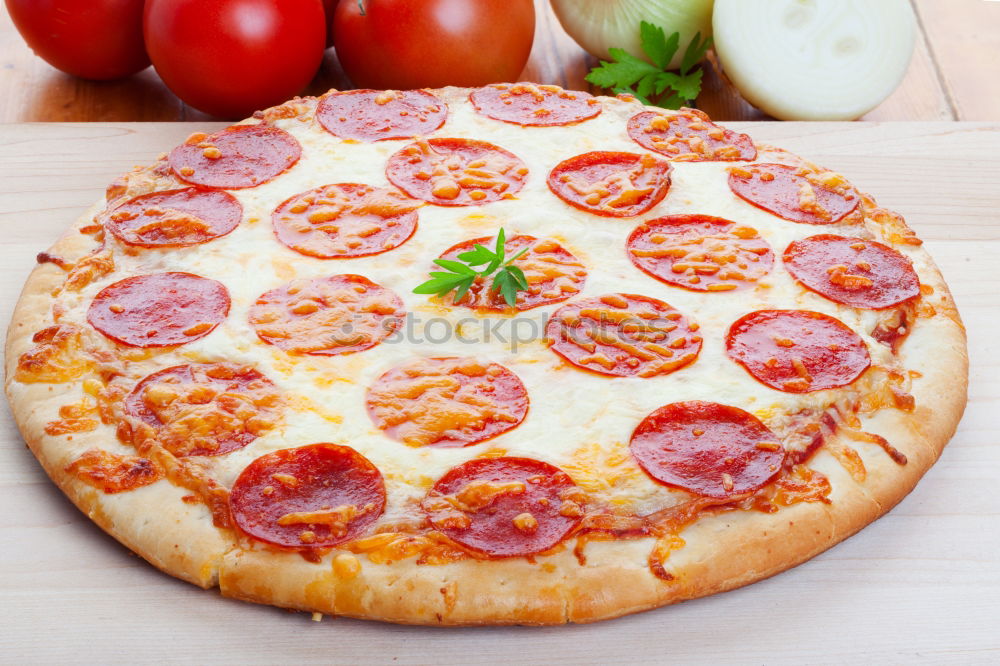 Similar – Image, Stock Photo Pizza Amore Food Sausage