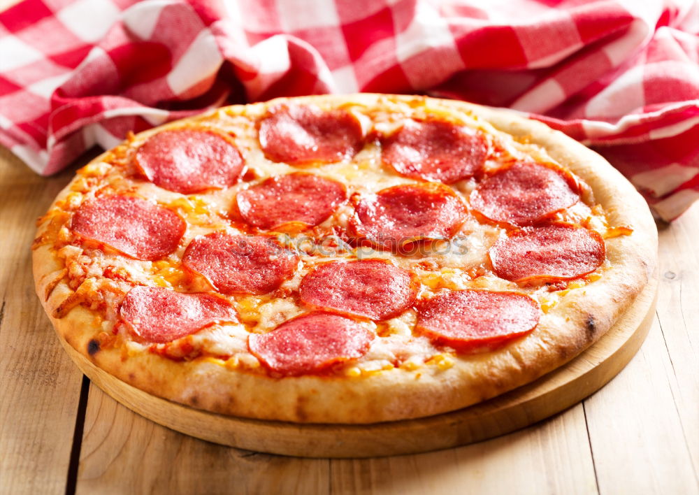 Similar – Image, Stock Photo Pizza Amore Food Sausage