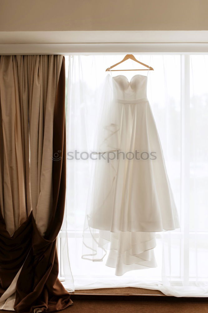 Image, Stock Photo wedding dress morning