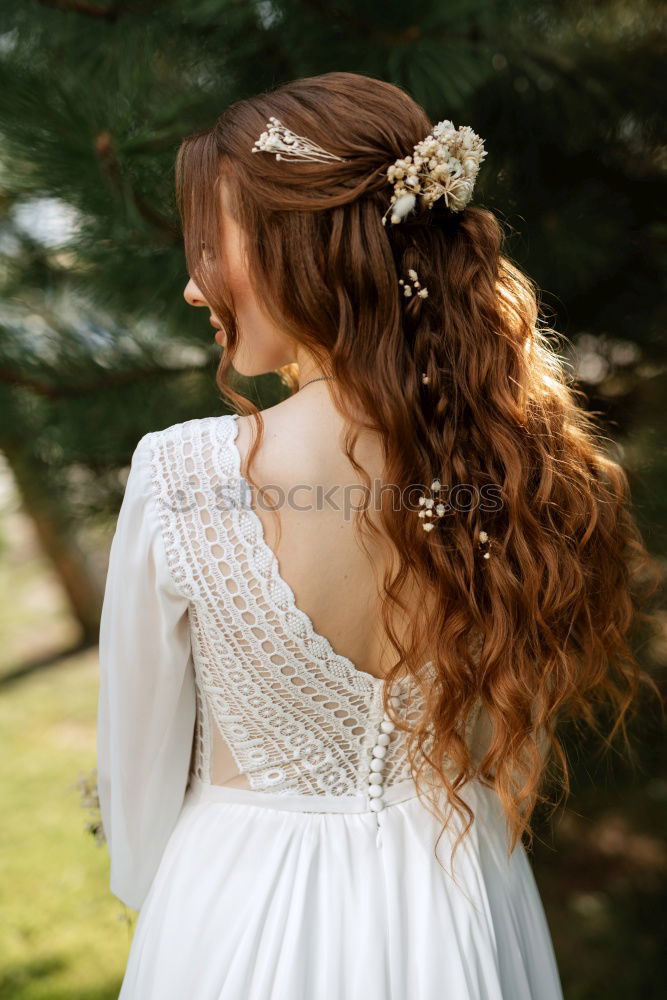 Similar – Image, Stock Photo Pretty woman wearing flower garland