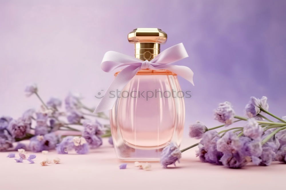 Similar – Image, Stock Photo Floral perfume bottle with plants and flowers