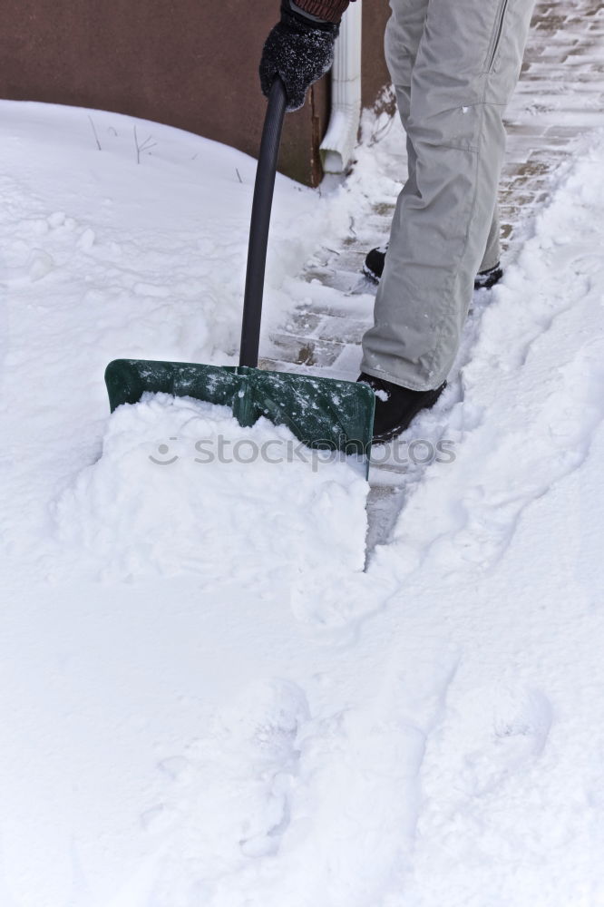 Similar – Schneeschippen