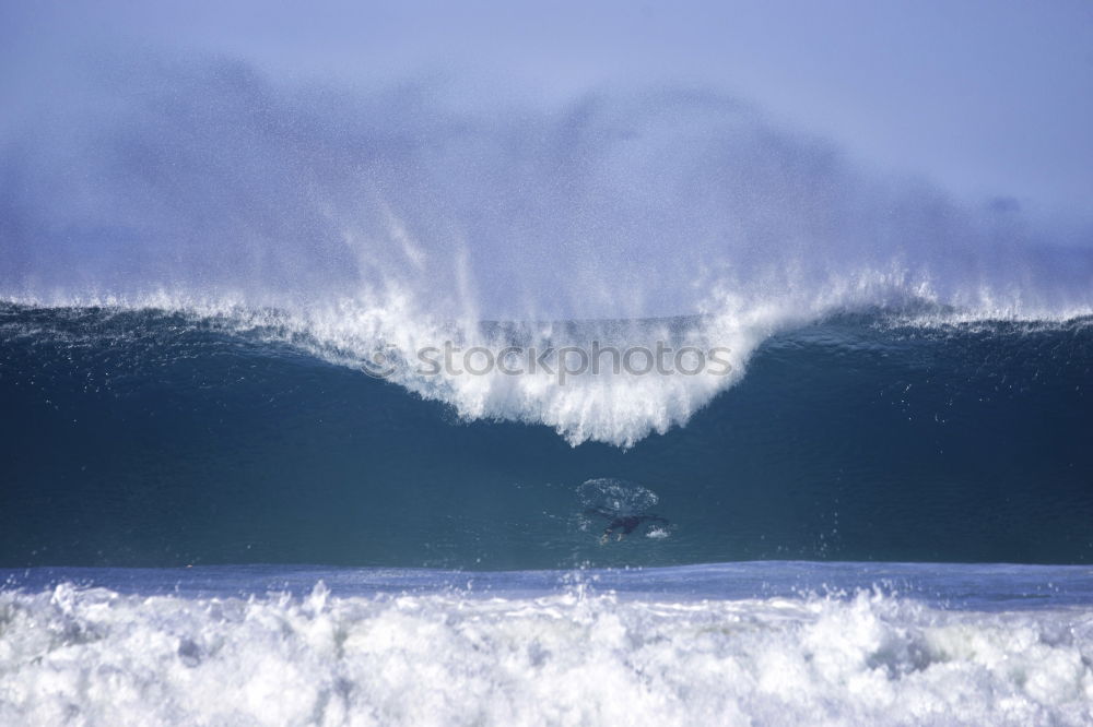 Similar – Surfer in wave Ocean Waves