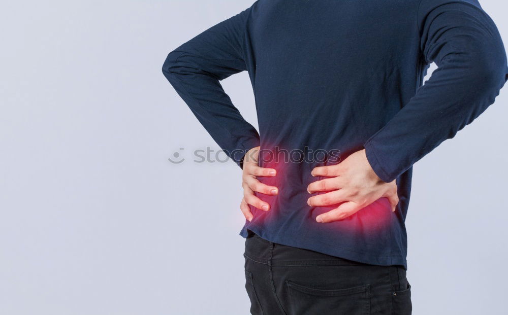 Image, Stock Photo backaches Human being