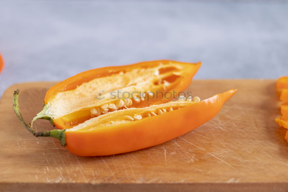 Similar – Piece of raw pumpkin