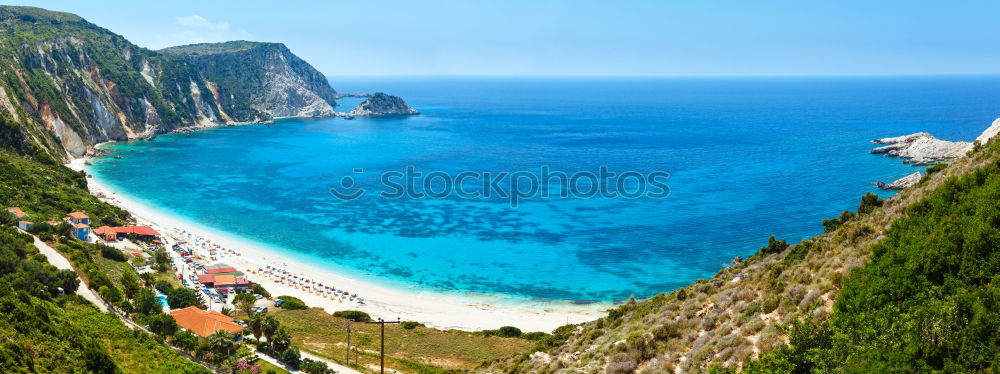 Similar – Image, Stock Photo Beach of Myrtos, Kefalonia