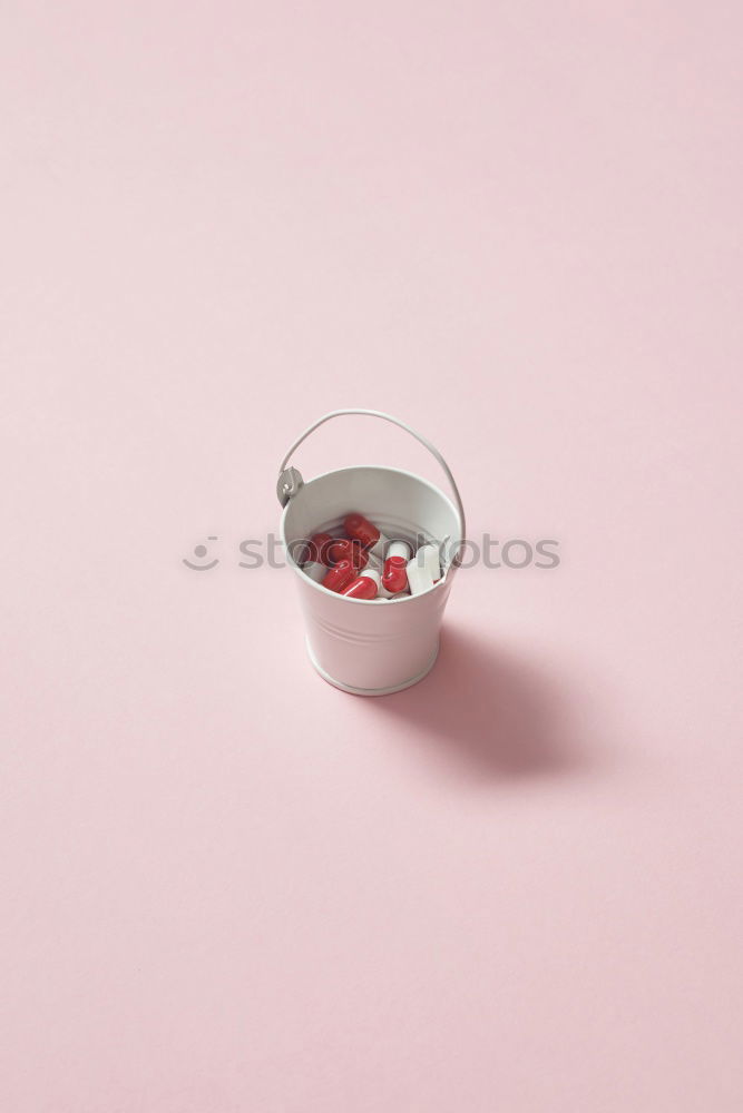 Similar – Image, Stock Photo Sweet pink doughnut and sweet pink drink with jelly candies