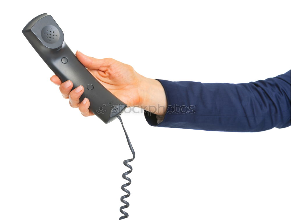 Similar – Woman answering an old retro telephone device. concept of changes in ways of communication