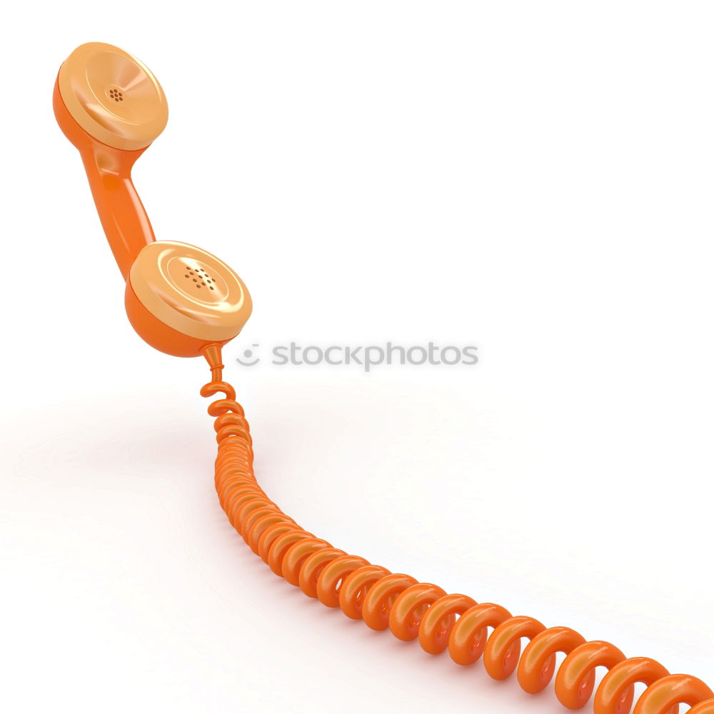 Image, Stock Photo telephone receiver Old