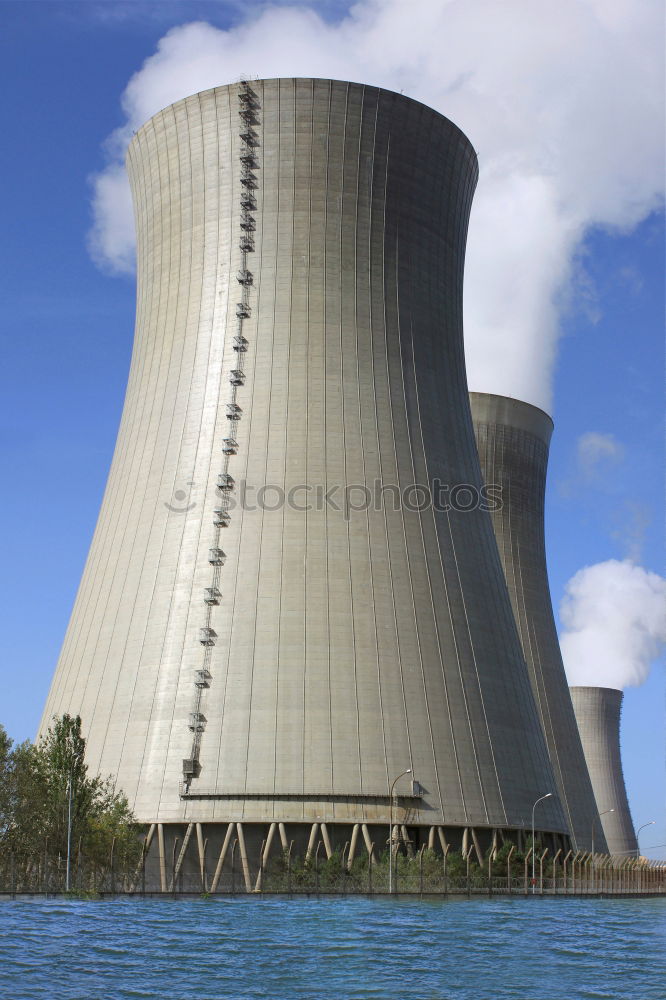 Similar – Cooling tower in rapeseed