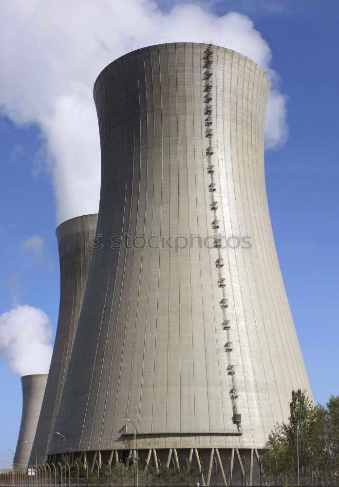 Similar – Cooling tower in rapeseed