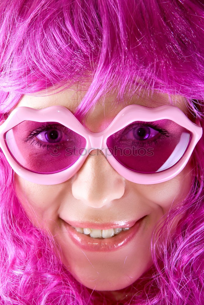 Similar – Image, Stock Photo Young punk woman screaming