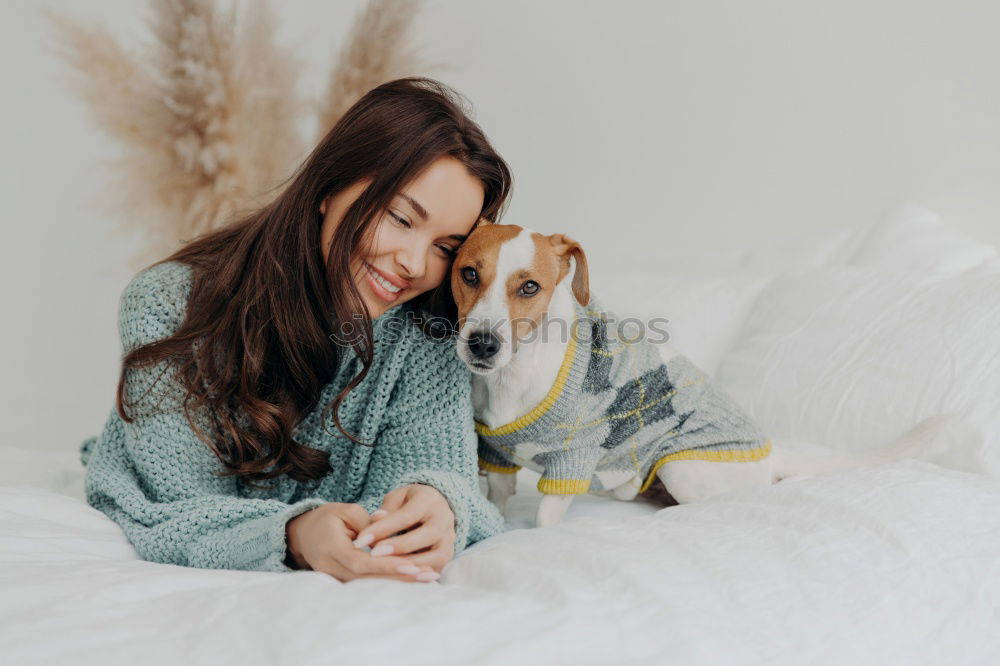 Similar – Image, Stock Photo nom 1 Human being Pet Dog