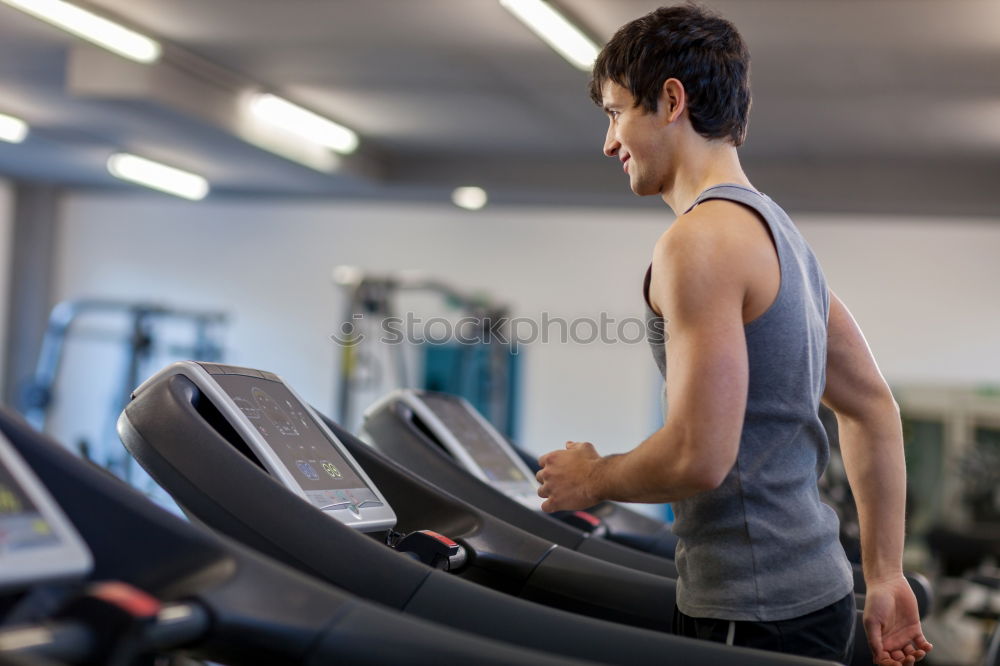 Similar – Image, Stock Photo trained women lifting kettlebell in gym