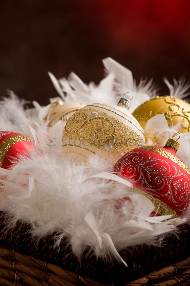 Similar – Image, Stock Photo Christmas decorations and red glass balls