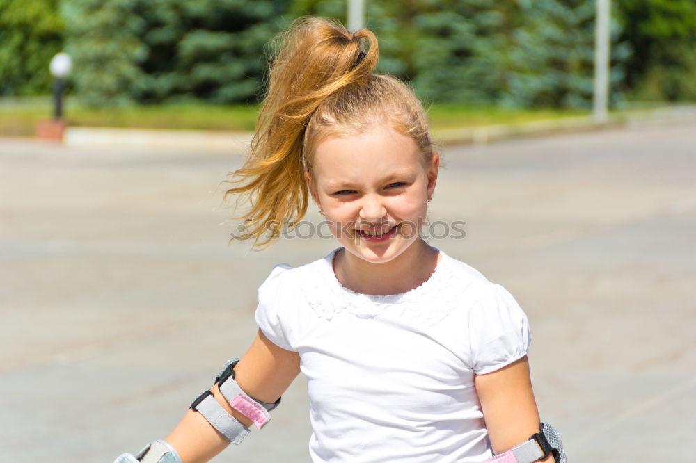 Similar – Image, Stock Photo happy child on a bicycle