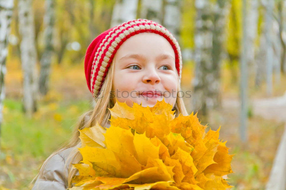 Similar – Image, Stock Photo Photo of girl with bouquet from sheets