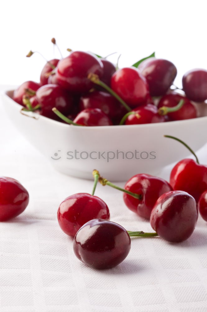 Similar – Image, Stock Photo Cup with fresh ripe cherries