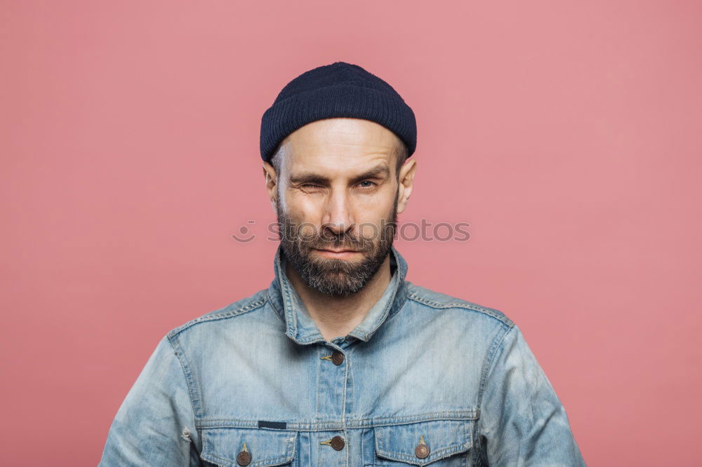 Similar – Image, Stock Photo Adult stylish man in costume near orange wall