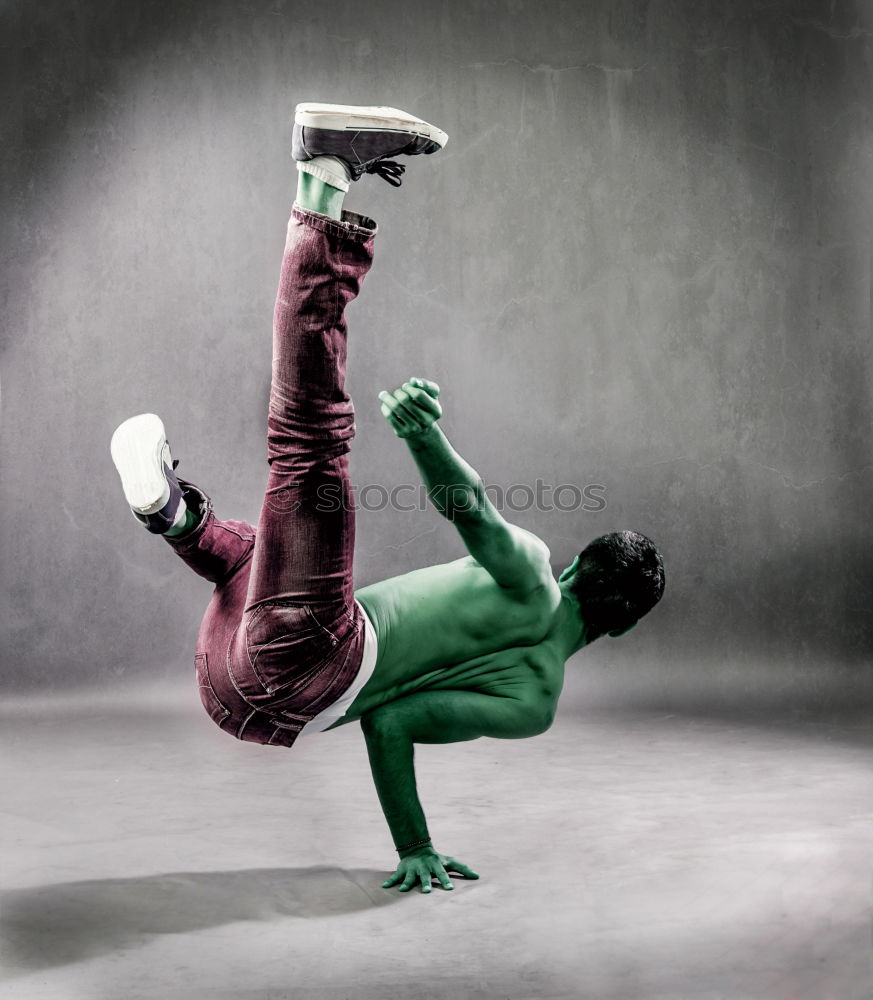 Similar – Image, Stock Photo Black man doing stretching after running outdoors