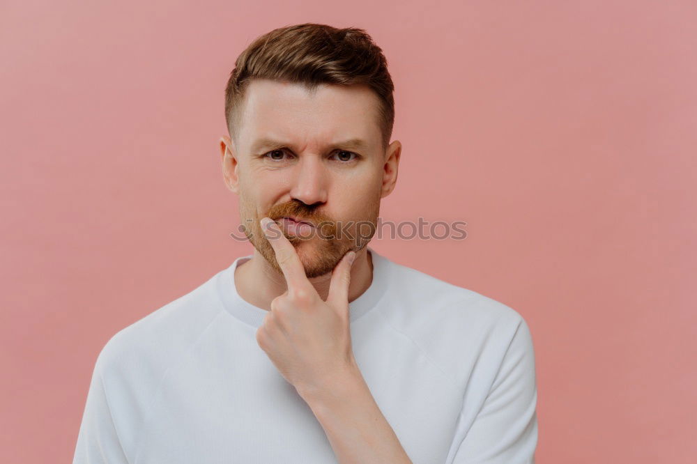 Similar – Image, Stock Photo Yoga teacher portrait. Red hair man with a red beard