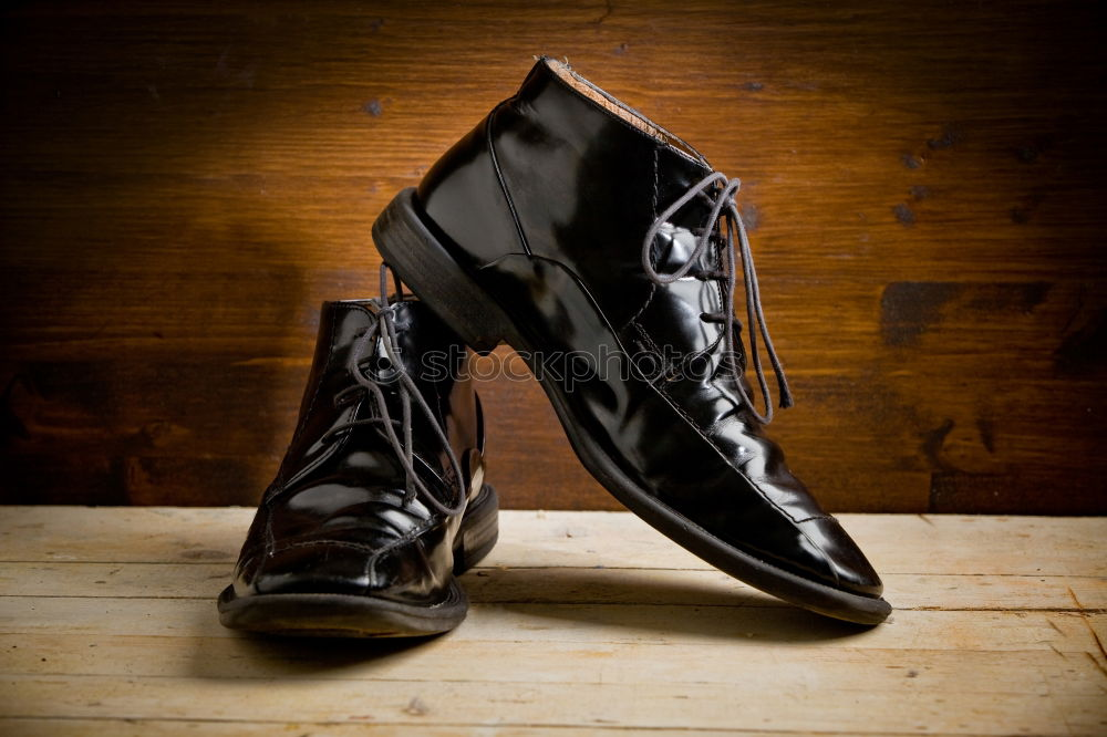 Image, Stock Photo Shoes again Old Dark