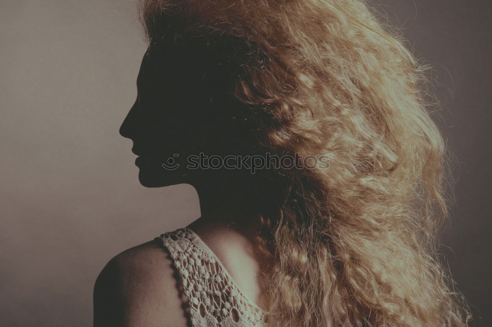 Image, Stock Photo Curly hair 06 Feminine