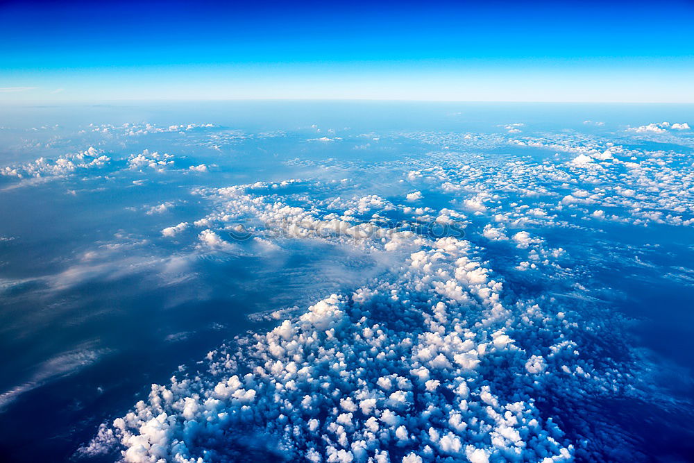 Similar – Image, Stock Photo Sunset over the Clouds Red