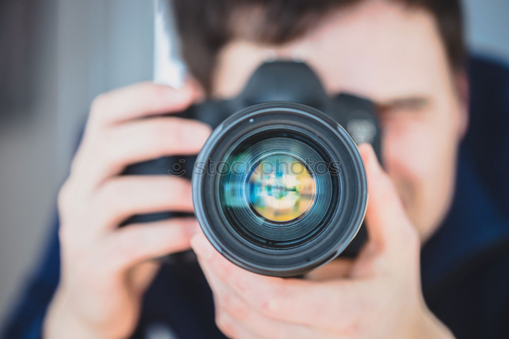 Similar – Landscape through the viewfinder of an old camera