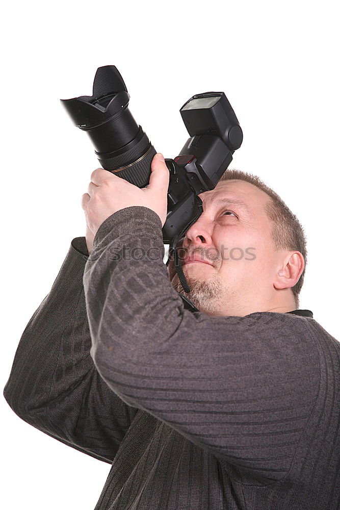 Similar – Selfie with the mobile in front of the mirror