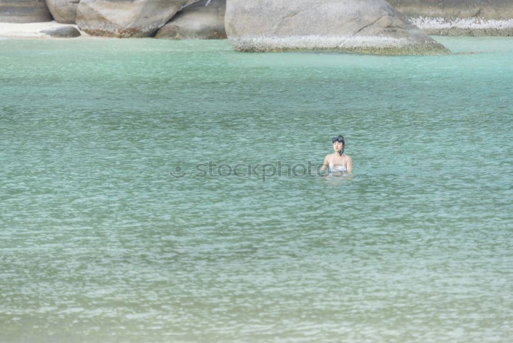 Similar – Image, Stock Photo The jump into the cold water