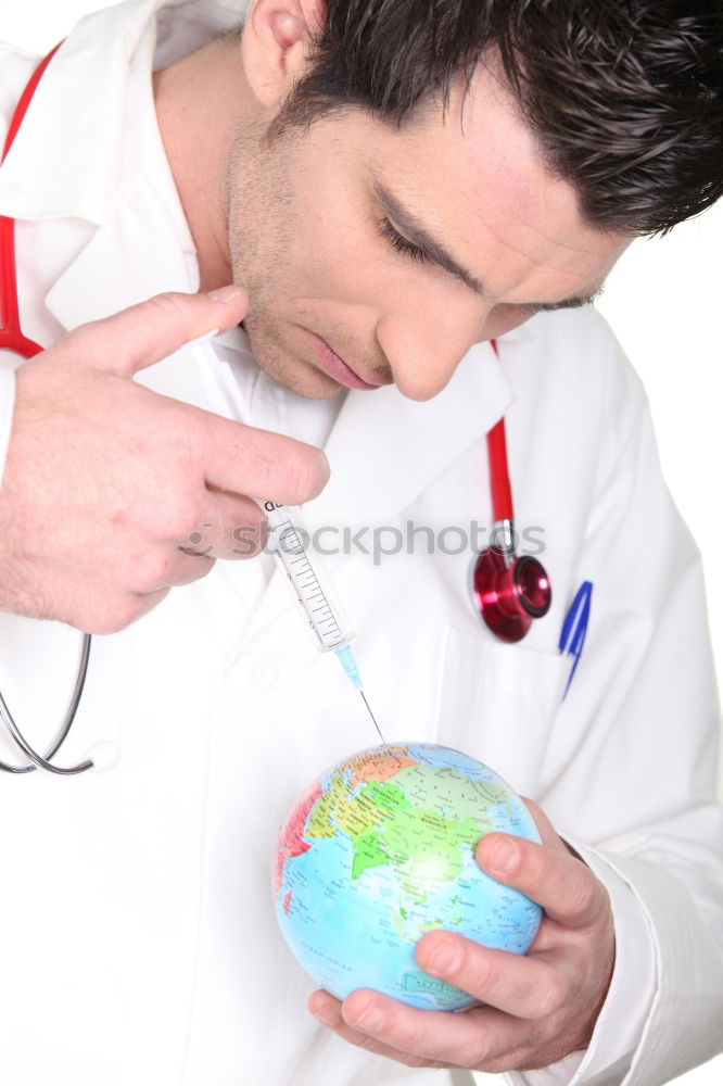 Similar – Image, Stock Photo Earth needs help Doctor