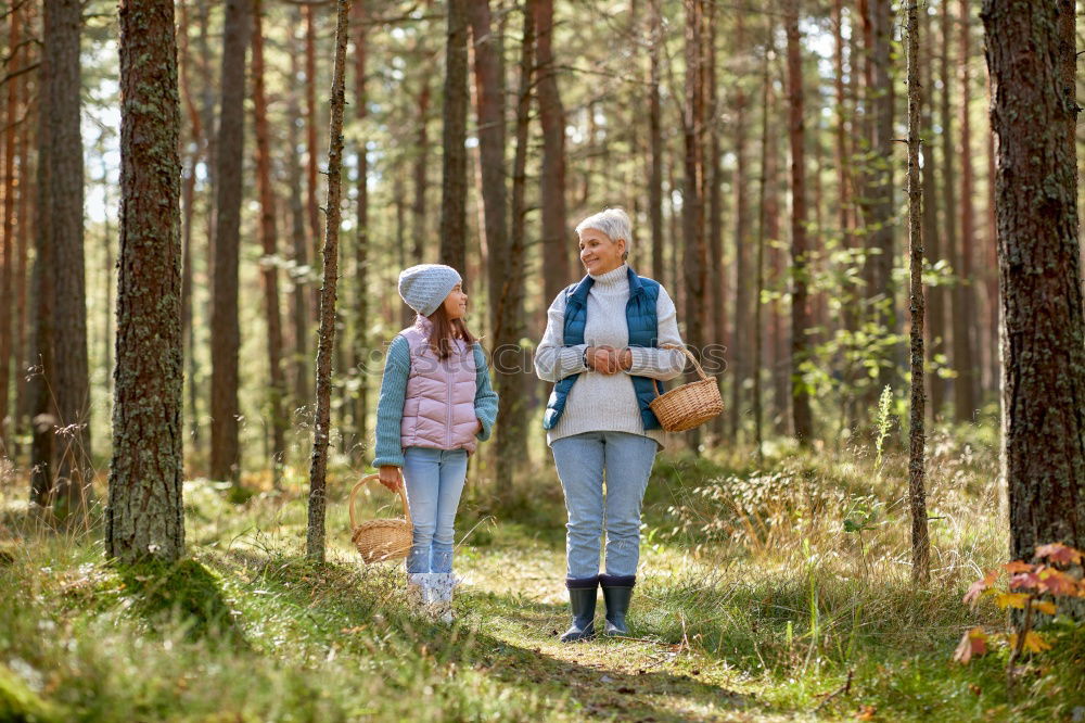 Similar – Couple of hikers doing trekking