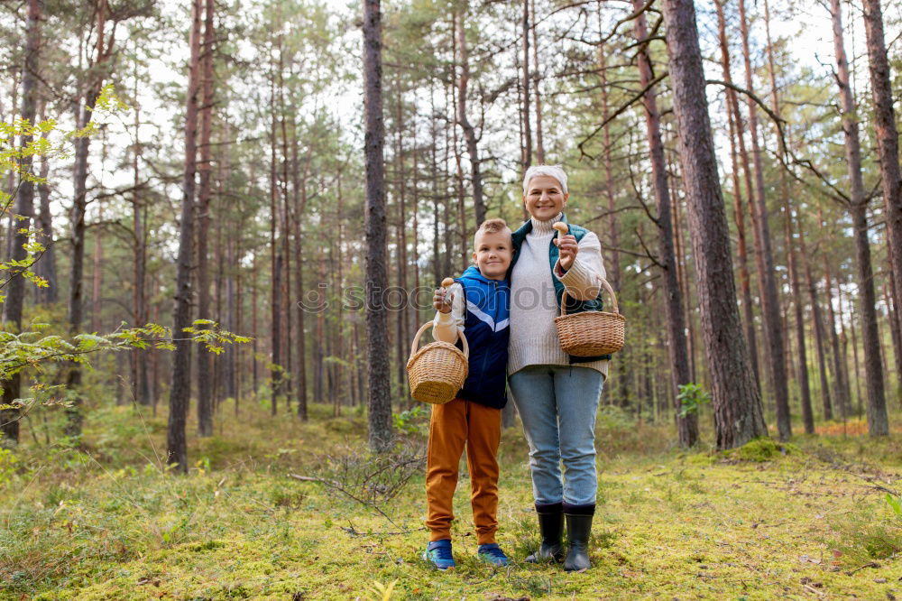 Similar – Couple of hikers doing trekking