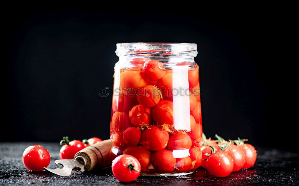 Similar – Small glass jar with fresh juice