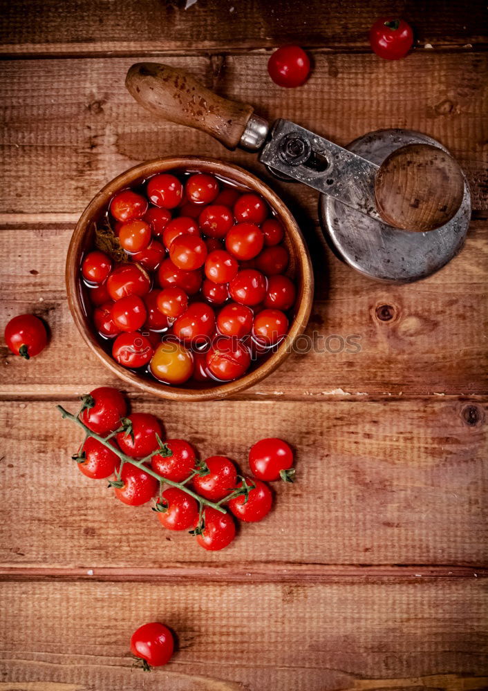 Similar – Image, Stock Photo Red and white currants with bowl and wooden spoon