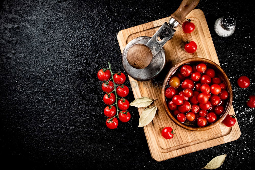 Similar – Image, Stock Photo Red and white currants with bowl and wooden spoon