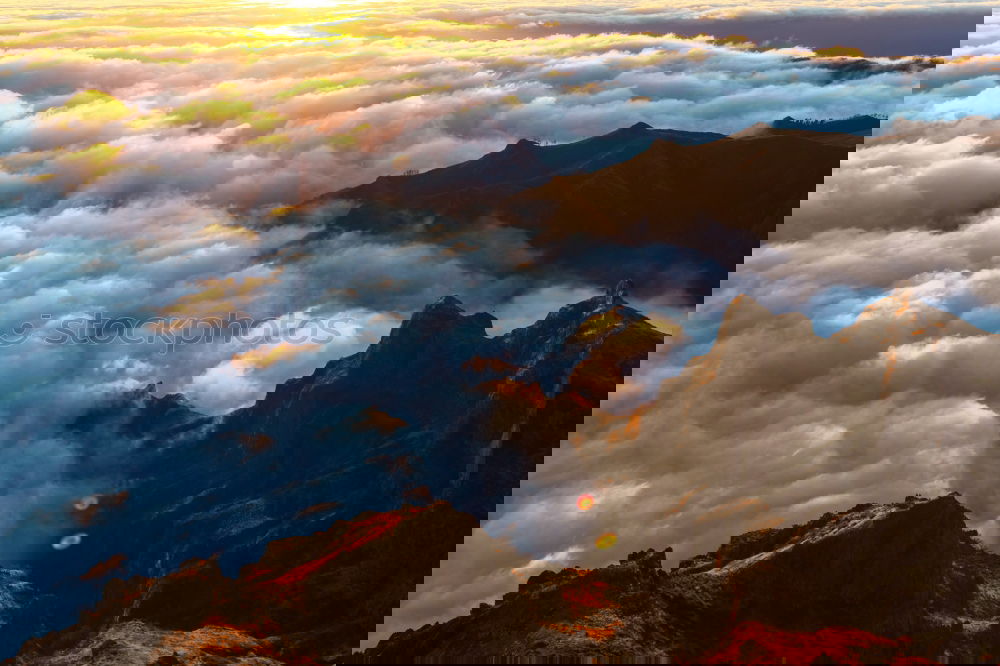 Similar – Image, Stock Photo Sunset at Piton de La Fournaise