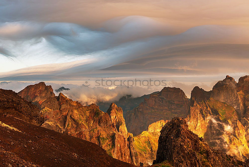 Similar – Image, Stock Photo Before sunrise Landscape