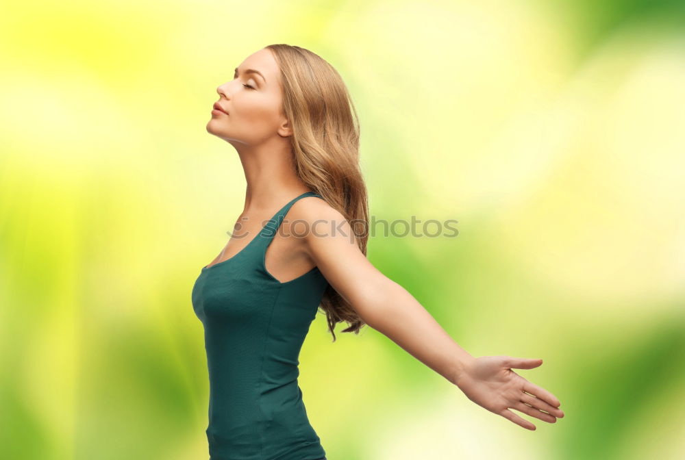 Similar – Young woman dancing in studio