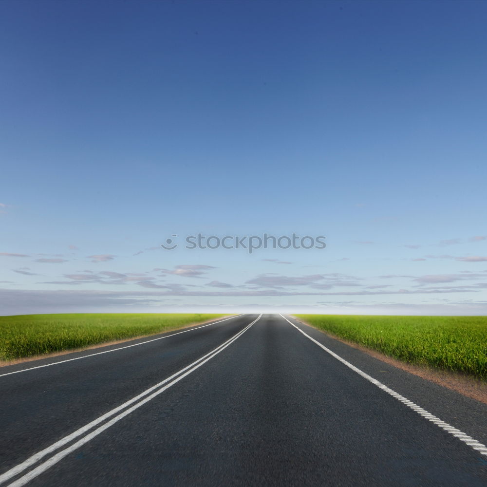 Similar – straight roads in deep Patagonia