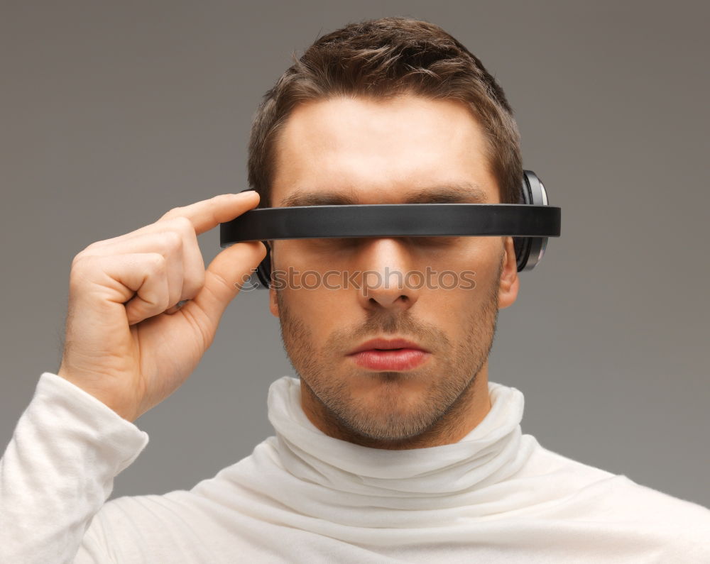 Similar – Image, Stock Photo Big glasses Human being