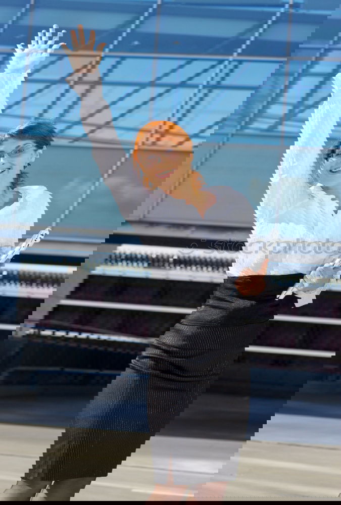 Similar – Image, Stock Photo Strong and young business woman