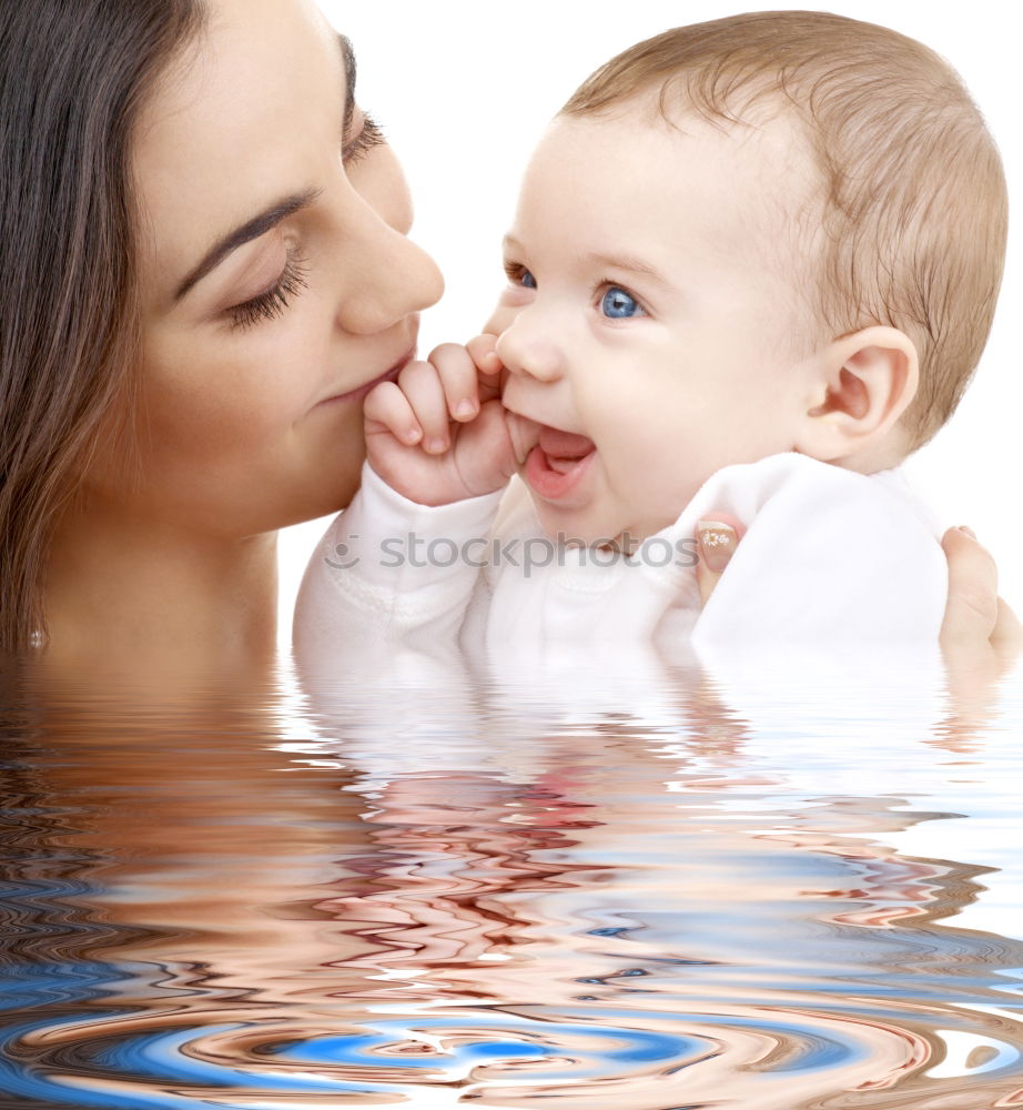 Similar – Teenage girl with her little sister spending time together in the swimming pool in a garden enjoy eating ice cream on a summer sunny day. Family quality time