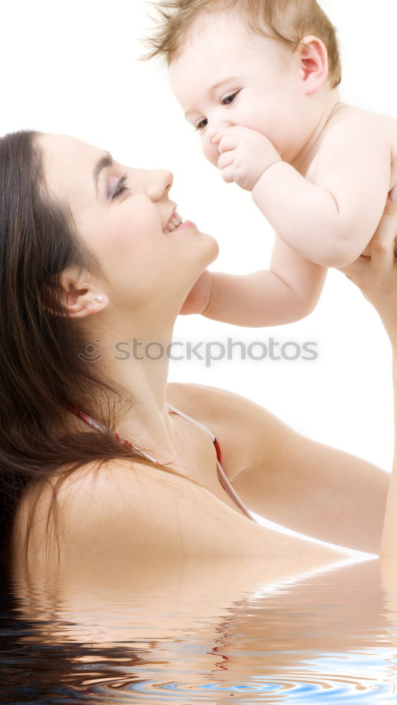 Similar – Teenage girl with her little sister spending time together in the swimming pool in a garden enjoy eating ice cream on a summer sunny day. Family quality time