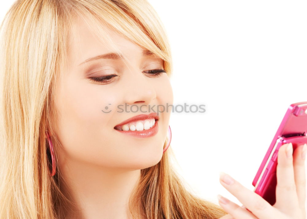 Similar – Image, Stock Photo PinUp Girl puts on make-up