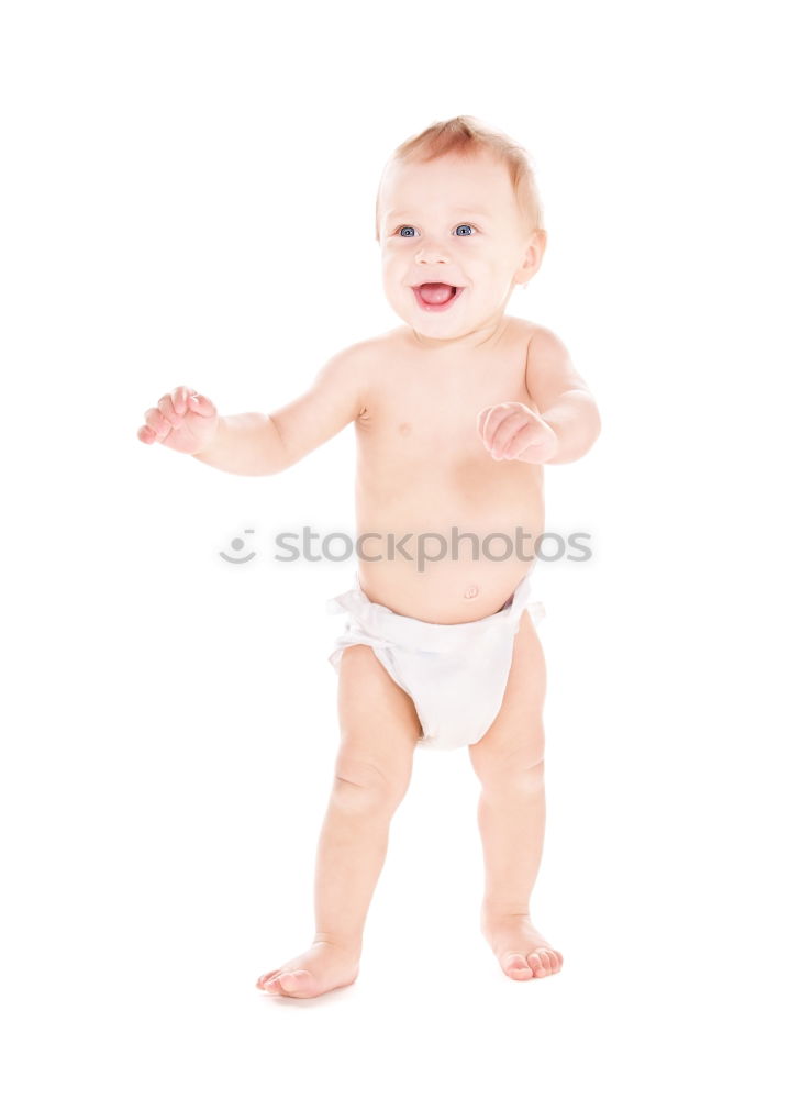 Similar – Little baby girl lying on blanket with colourful polka dots