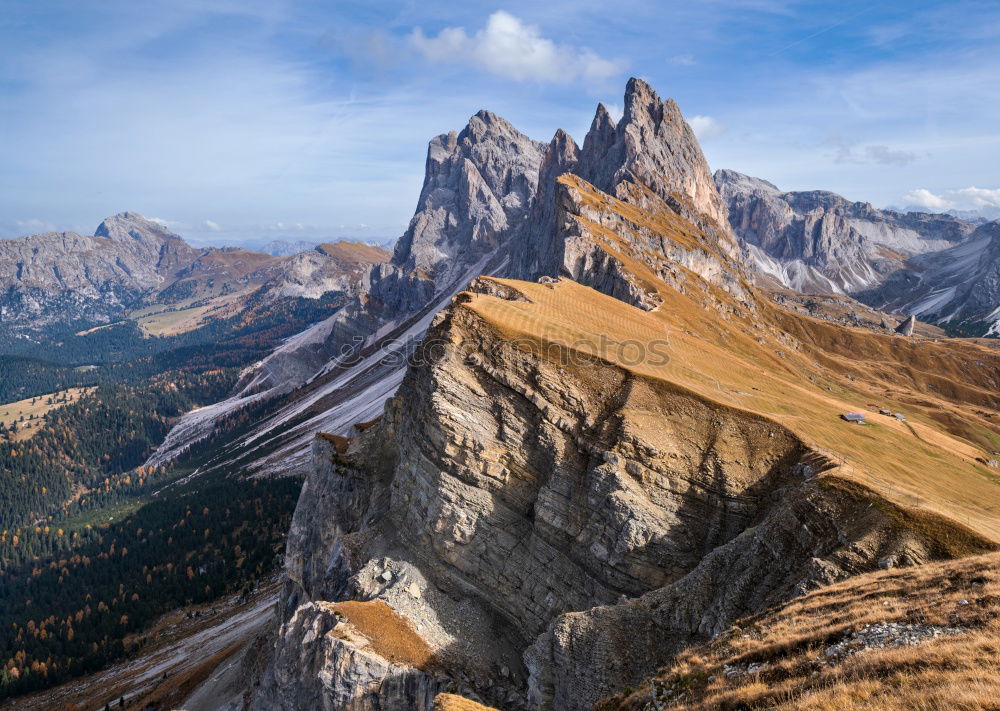 Similar – Image, Stock Photo Clouds and shadows in the Dolomites VII