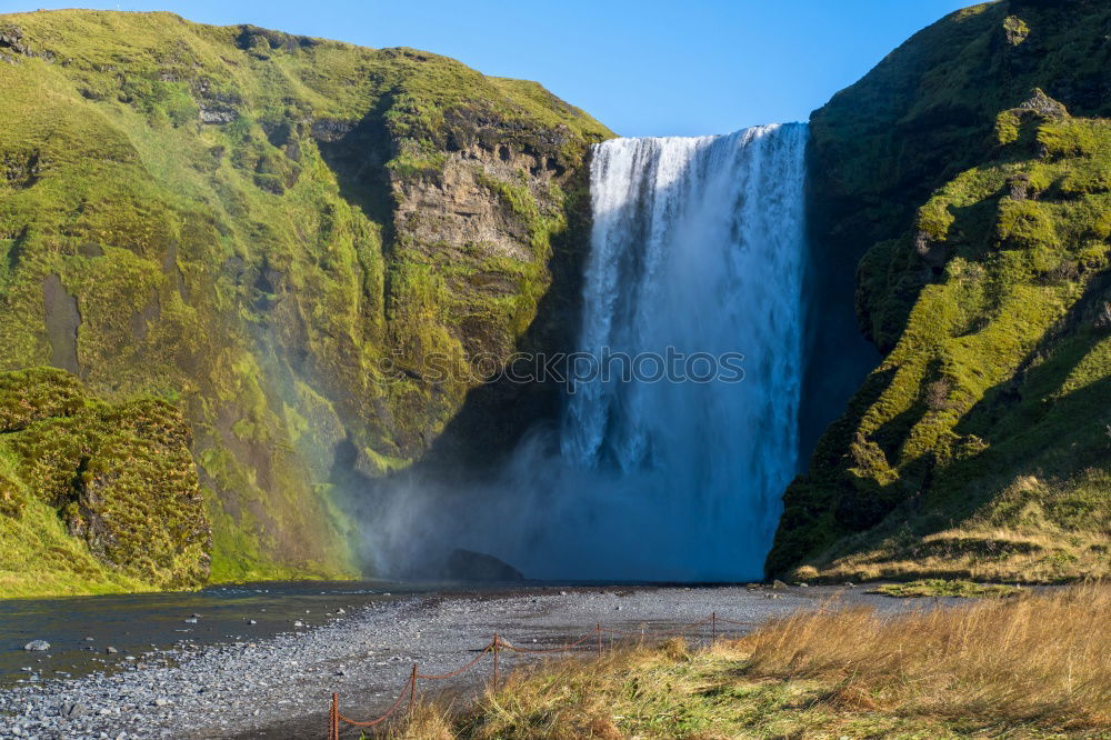 Similar – Image, Stock Photo Skógarfoss Environment